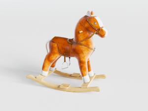 儿童带脚蹬的玩具木马