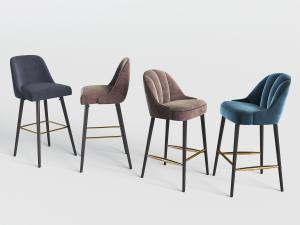现代布艺吧椅