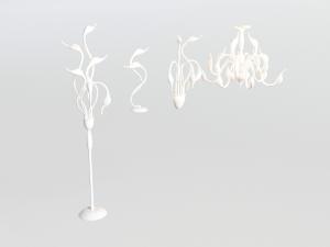 现代鹅头造型装饰落地灯、吊灯