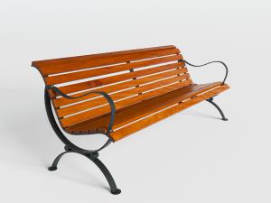 户外防腐木长椅子、休闲长凳