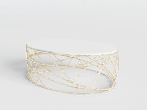 后现代竹节网椭圆形茶几3d模型 后现代竹节网椭圆形茶几