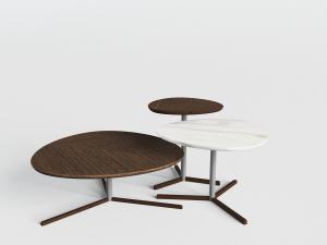 北欧实木三角形茶几3d模型 北欧实木三角形茶几