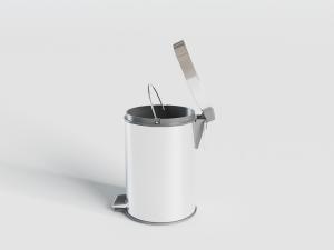 带盖、脚踩的垃圾桶