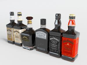 葡萄酒、酒瓶3d模型 葡萄酒、酒瓶