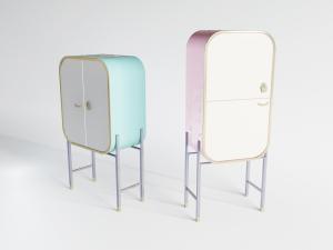 现代轻奢儿童玄关柜