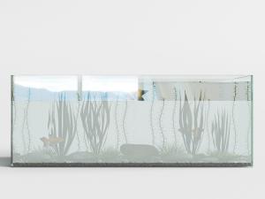 现代玻璃鱼缸