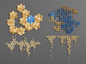 新中式六边形、圆形和碎花形金属墙面挂件