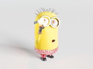 扶镜思索的小黄人儿童玩偶玩具