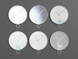 现代圆形钟表3d模型 现代圆形钟表