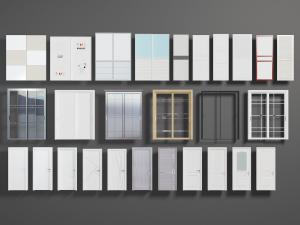 现代衣柜、推拉门和平开门