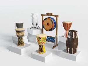 非洲鼓、中式立式大鼓乐器设备