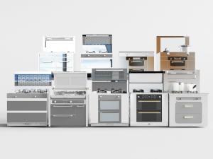 现代不锈钢集成灶厨房电器