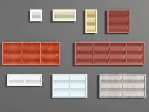 不同规格颜色的实木百叶柜门