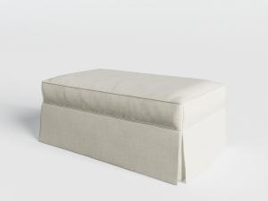 北欧新中式带有沙发套的沙发凳