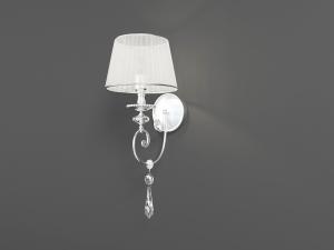 简欧银色雕花灯座的壁灯