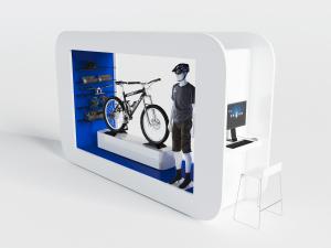 商场自行车橱窗