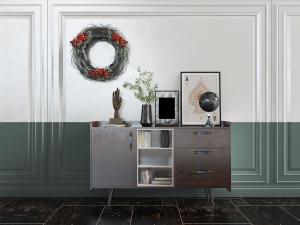 现代带抽屉的玄关柜边柜