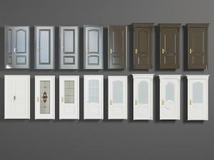 简欧子母门平开门