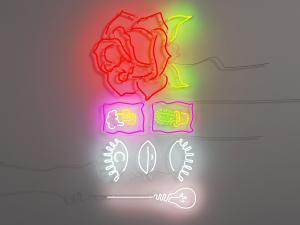 趣味玫瑰花、花植灯饰墙饰挂件