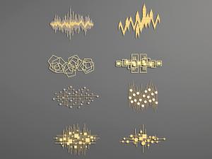 新中式金属墙饰挂件