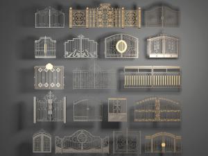 欧式铁艺镂空雕花大门