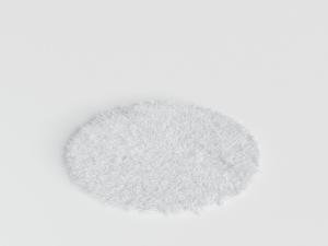 现代圆形毛绒地毯3d模型 现代圆形毛绒地毯