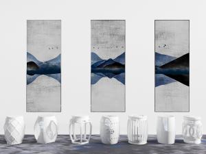 中式镂空花纹的陶瓷鼓形凳子、坐墩