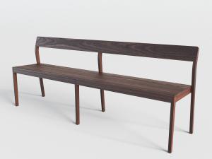 北欧实木长椅户外椅