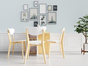 北欧实木餐椅、餐边柜