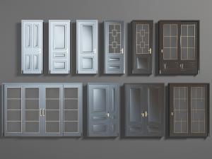 现代平开门推拉门