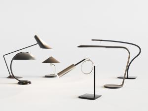 工业风可调整弧度的台灯