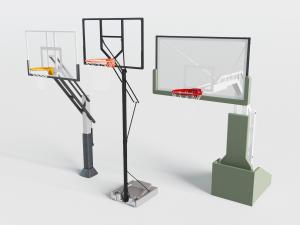 户外金属可升降篮球框投篮架体育设施