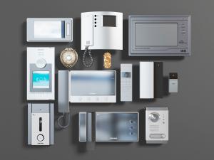 现代单元楼对讲机、可视电话和门铃3d模型 现代单元楼对讲机、可视电话和门铃