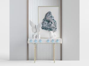 现代轻奢端景台3d模型 现代轻奢端景台