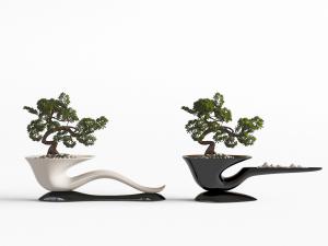 中式烟斗花盆盆景盆栽