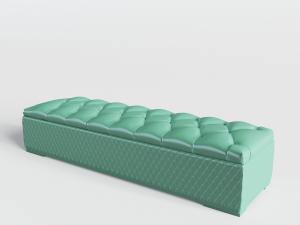 现代果绿色长方形沙发凳