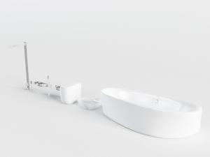 现代陶瓷马桶、浴缸浴盆3d模型 现代陶瓷马桶、浴缸浴盆