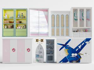 现代儿童装饰置物柜