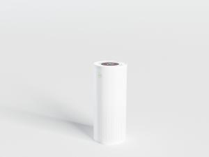 现代白色圆柱形的智能音响3d模型 现代白色圆柱形的智能音响