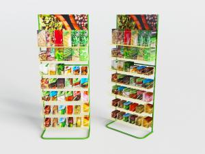 现代超市便利店金属网状多层货架