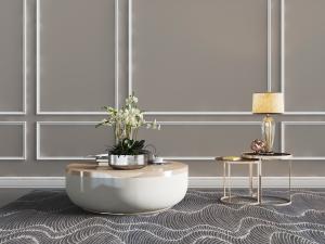 现代轻奢圆台造型的茶几、边几3d模型 现代轻奢圆台造型的茶几、边几