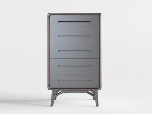 新中式实木五斗储物柜