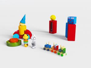 儿童木制小火车玩偶玩具