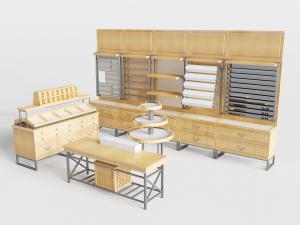 超市便利店实木货架