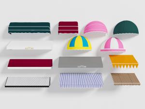 现代布艺遮阳棚