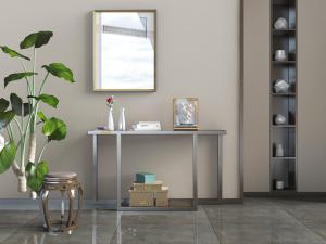 中式端景台、镂空鼓形凳子