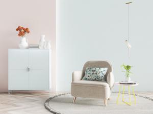 现代单人沙发、边柜3d模型 现代单人沙发、边柜