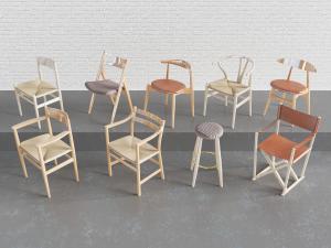 新中式实木餐椅休闲椅子