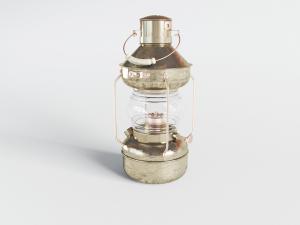 工业风老式手提煤油灯台灯