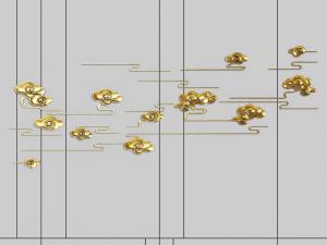 中式祥云墙饰挂件